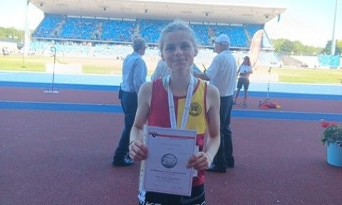 Jorjia with her medal